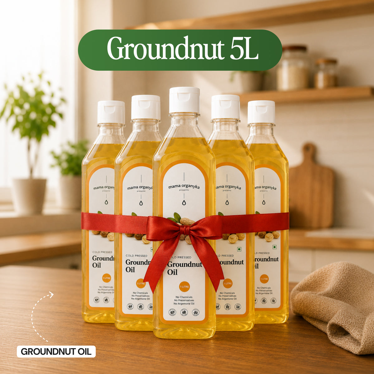 Mama Organyka Groundnut Combo 5L