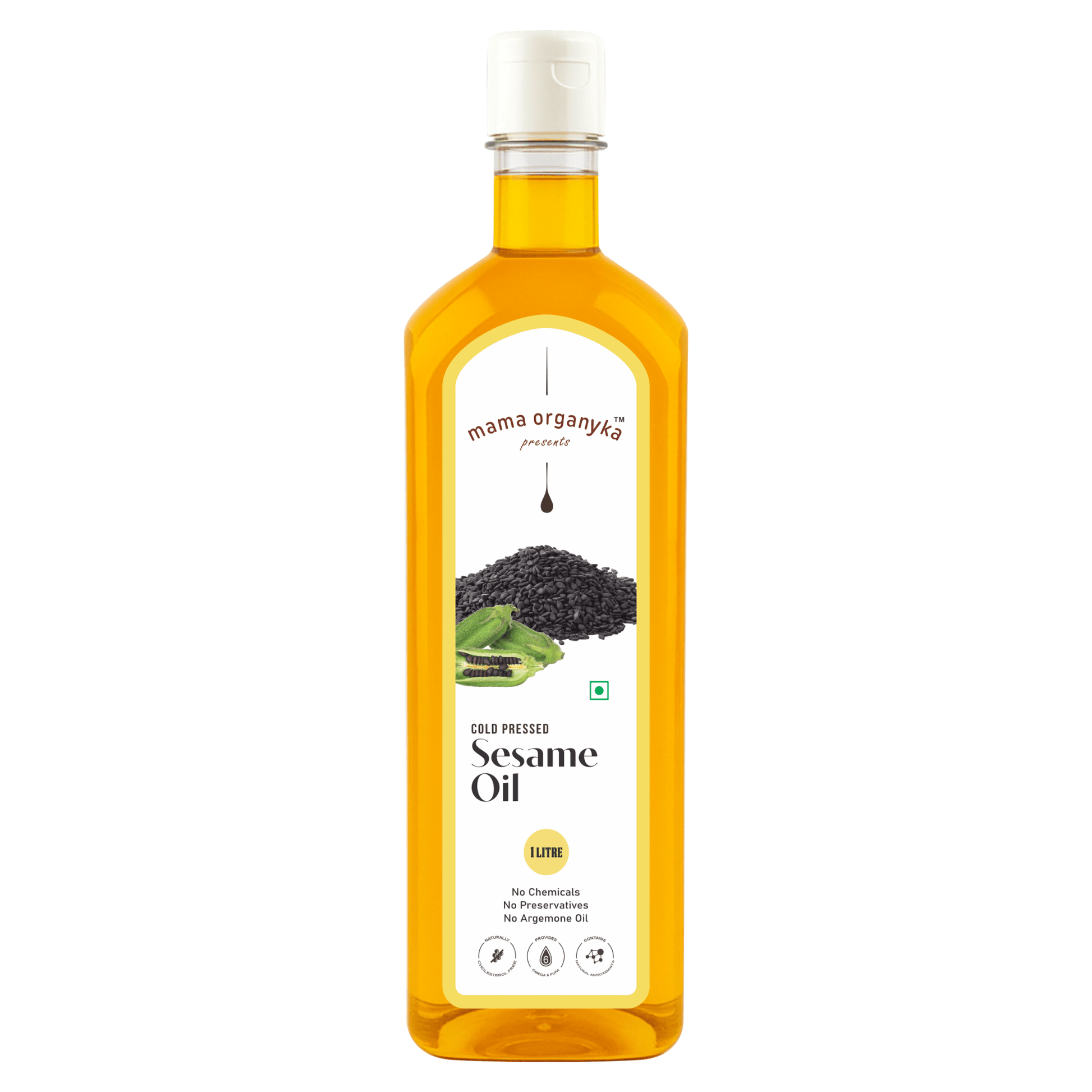 Cold Pressed Sesame / Gingelly Oil 1 Litre - mamaorganyka