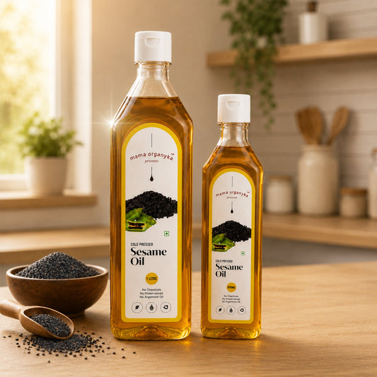 Mama Organyka Cold Pressed Sesame / Gingelly Oil - mamaorganyka