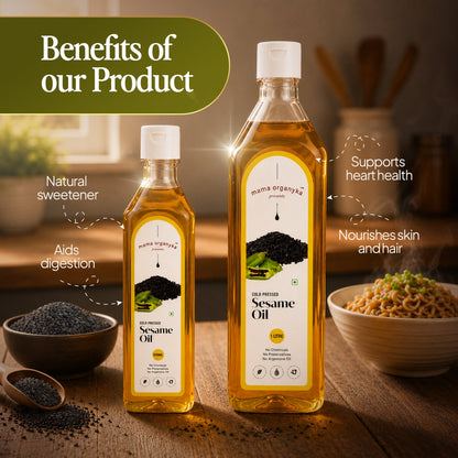 Mama Organyka Cold Pressed Sesame / Gingelly Oil - mamaorganyka
