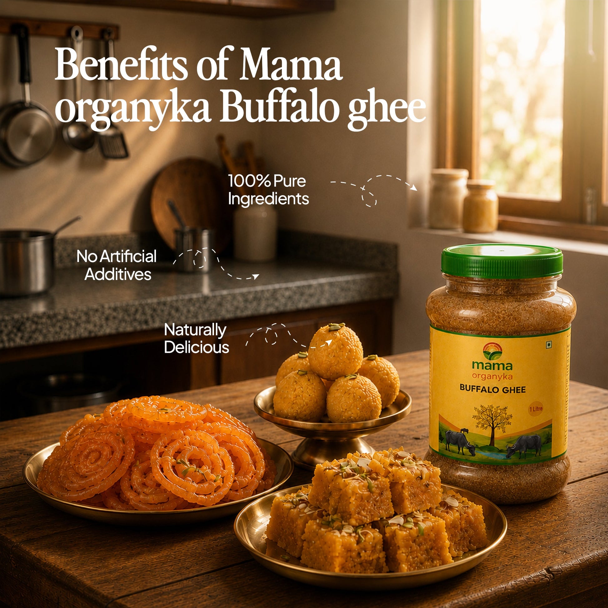 Mama Organyka Pure Buffalo Ghee - mamaorganyka